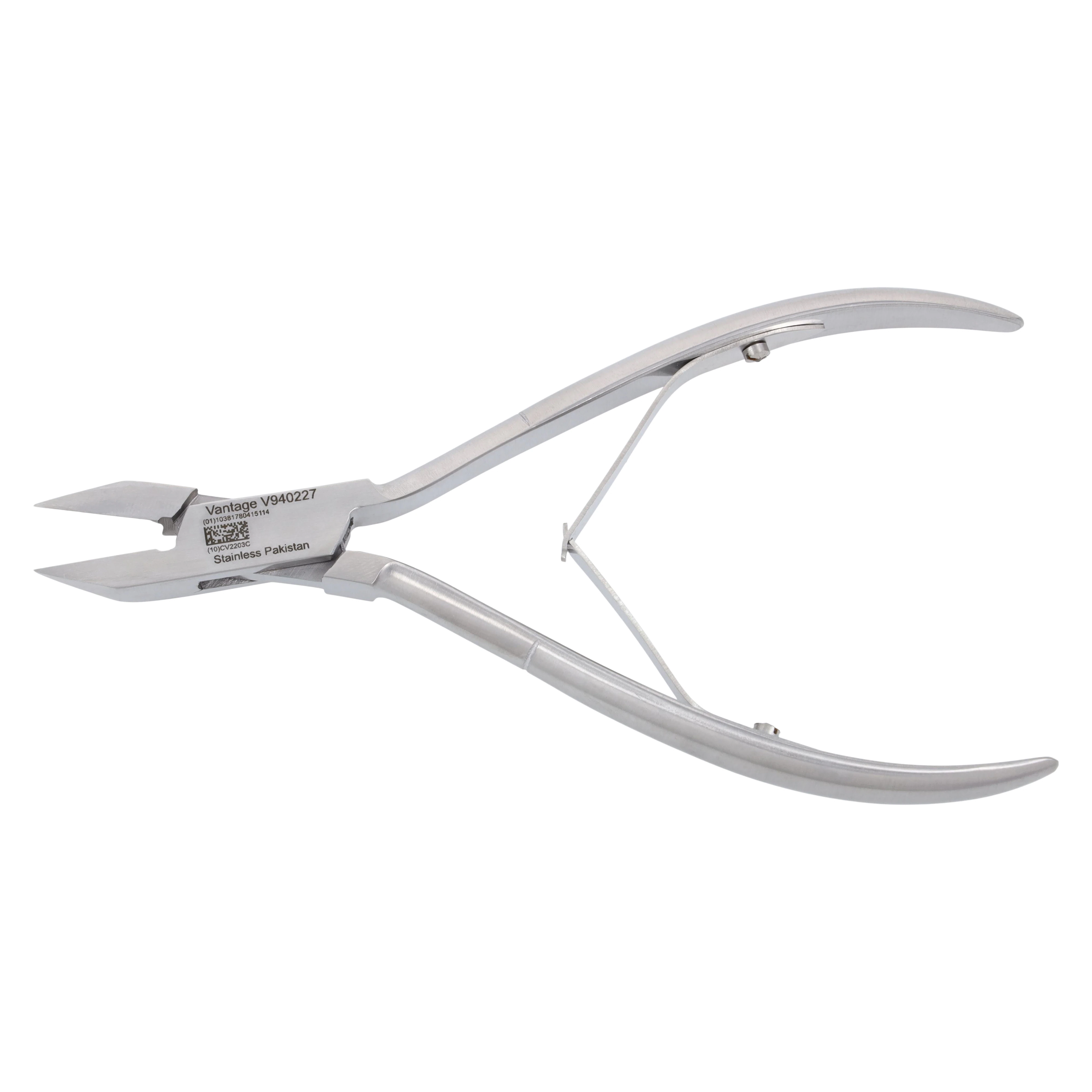 Vantage Nail Nipper, 6" Straight, Stainless Steel, Each
