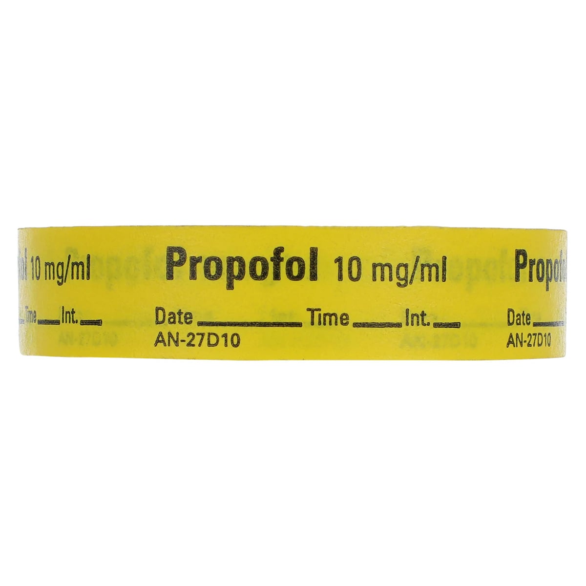Precision Dynamics Anesthesia Tape DTI Propofol 10mg/mL Yellow, 1/2" x 500", 1 Roll
