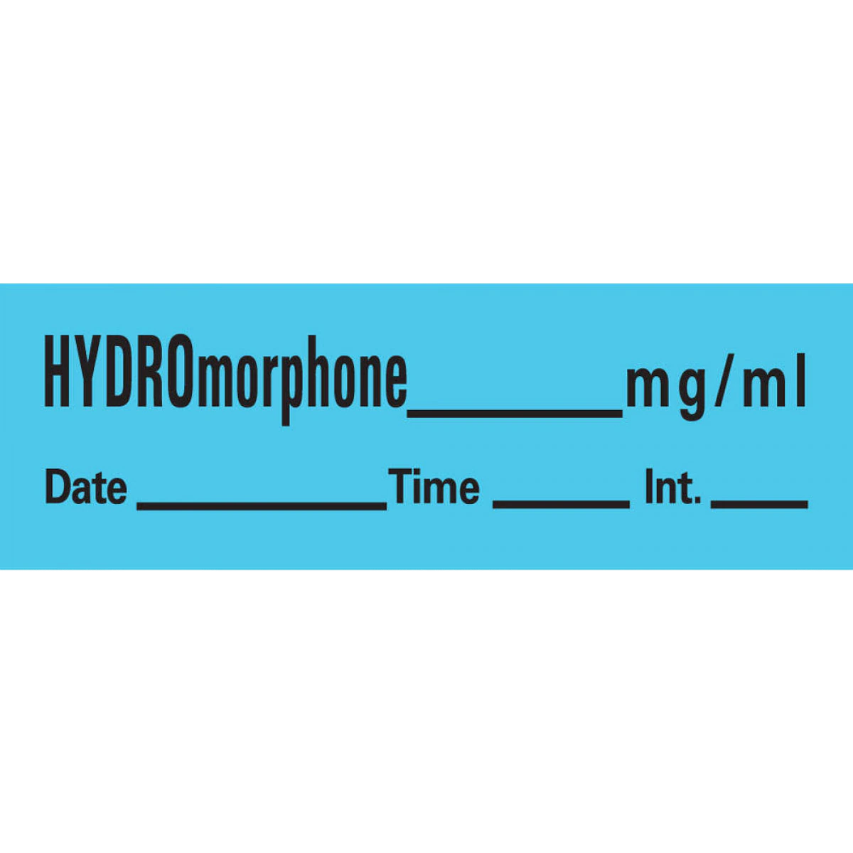 Anesthesia Tape DTI Hydromorphone mg/ml Blue 1/2" x 500" Roll (1/Rl)