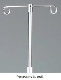Dukal Base for IV Pole, Chrome/Steel, Fits Model 4353, Each