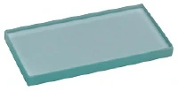 Miltex-Integra Clear Glass Mixing Slab, 6" x 3" x 1/2", Beveled Edges, 01KEZKNKS7NMWTPHFN3G1V5B6A