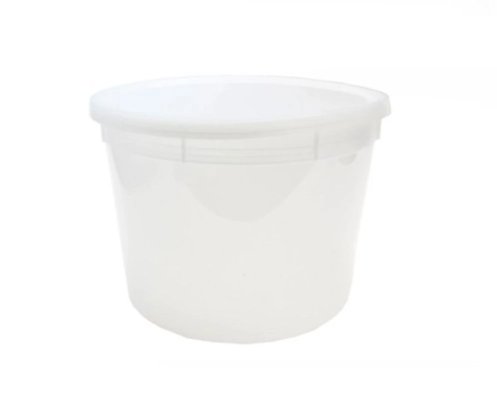Azer Scientific Pathology Container with Lid, 64 oz, Polyethylene, Translucent, Non-Sterile, 100/Case