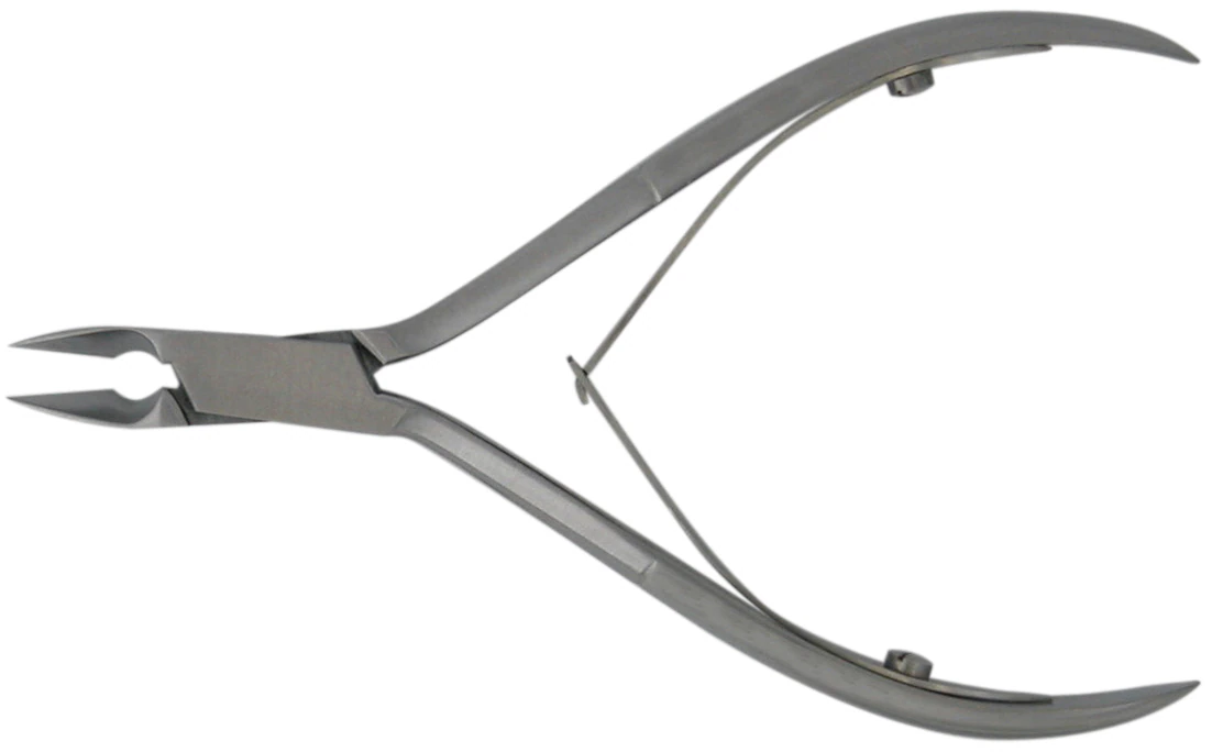 Tissue & Cuticle Nipper, 6mm Convex Jaw, Stainless Steel, Each
