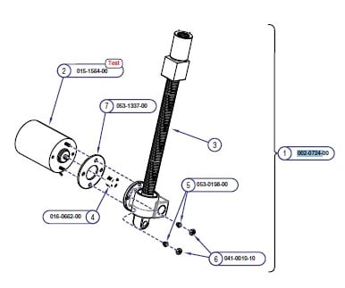 Midmark Base Actuator for 623-007 Chair
