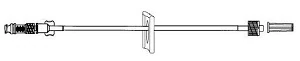 IV Extension Set Microbore, 7", 1 Male Luer Lock/1 Female Luer Lock, Slide Clamp, Non-DEHP, Latex-Free, 50/Case