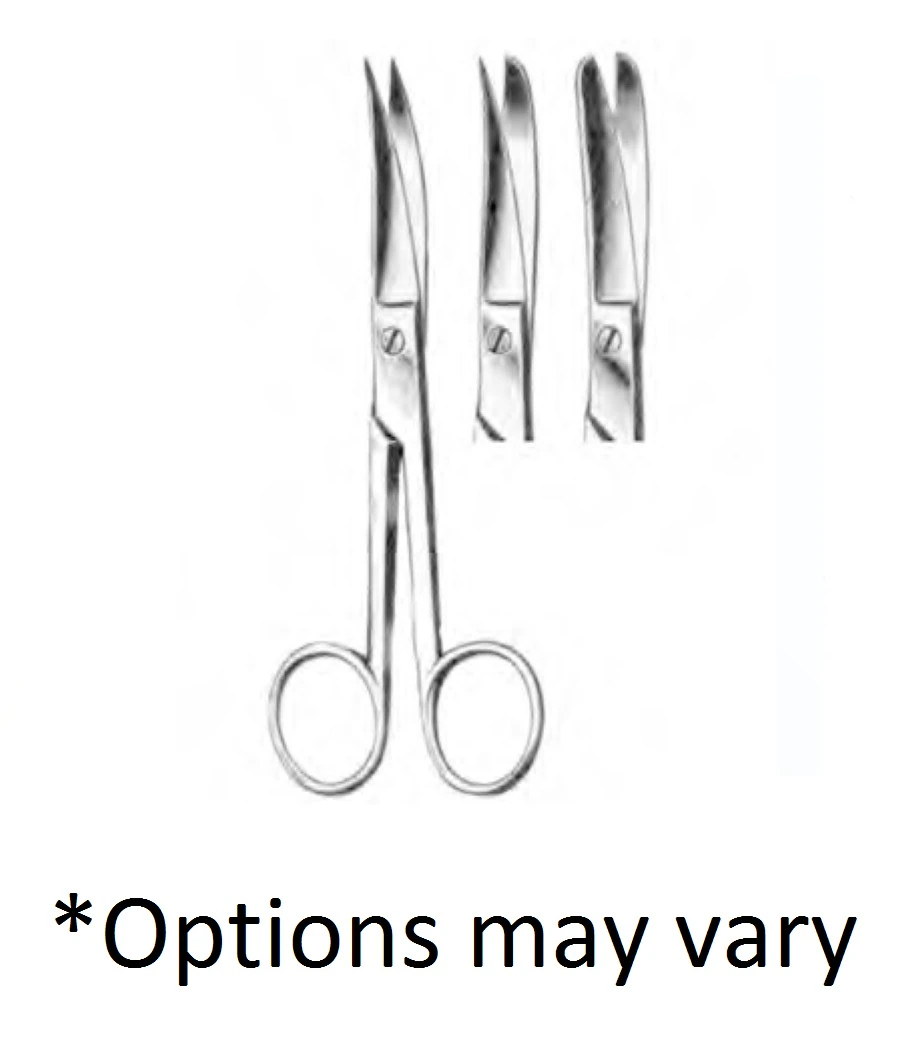 Medgyn Metzenbaum Scissors, Curved, 10" (25 cm), Stainless Steel, Each