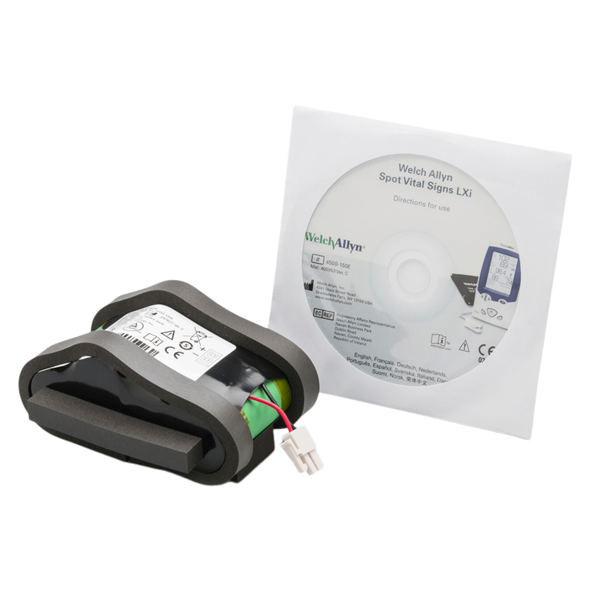 Welch Allyn Spot LXi Vital Signs Monitor Lithium-Ion Battery (w/CD)