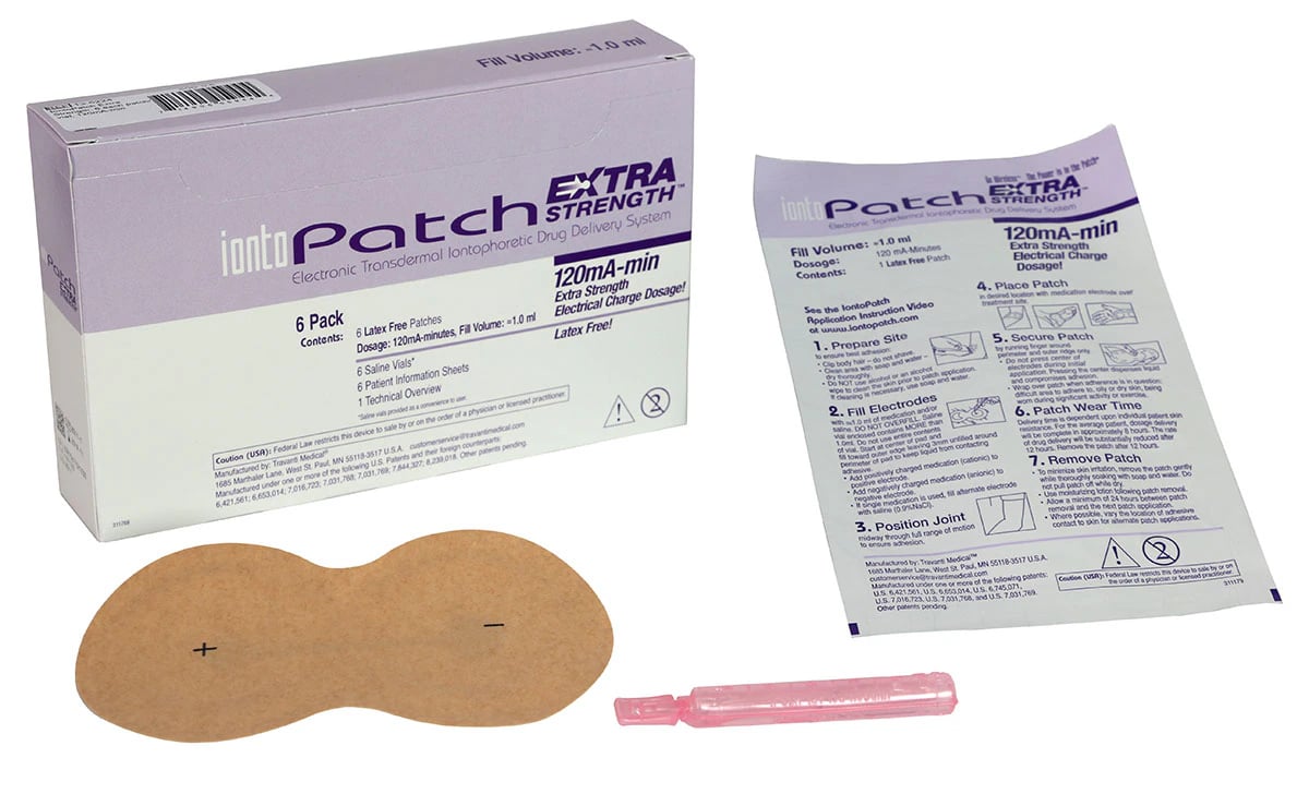 IontoPatch Delivery System Electrode Patch, Extra Strength, 6/Box