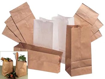 Lagasse Brown Paper Bag, 6" x 4" x 12", 500/Package
