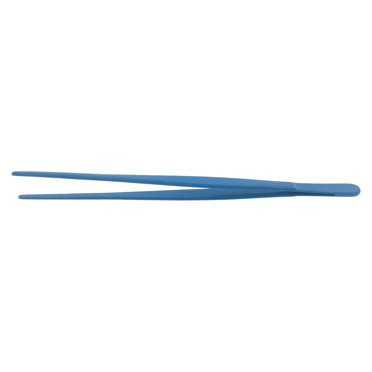 BR Surgical Dressing Forceps, Serrated, 10" (25 cm), Blue Coated, Stainless Steel