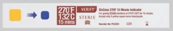 Steris Verify SixCess 270F Steam Sterilization Indicator Strips, 100/Box