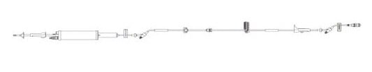 B. Braun Caresite IV Extension Set with 15 Micron Filter, 130" SPIN-LOCK Connector, Slide/Roller Clamp, 20/Case