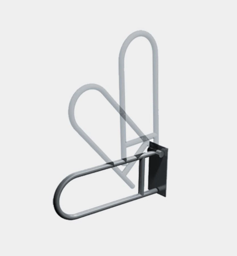 American Specialties Inc Swing-Up Grab Bar, Smooth Stainless Steel
