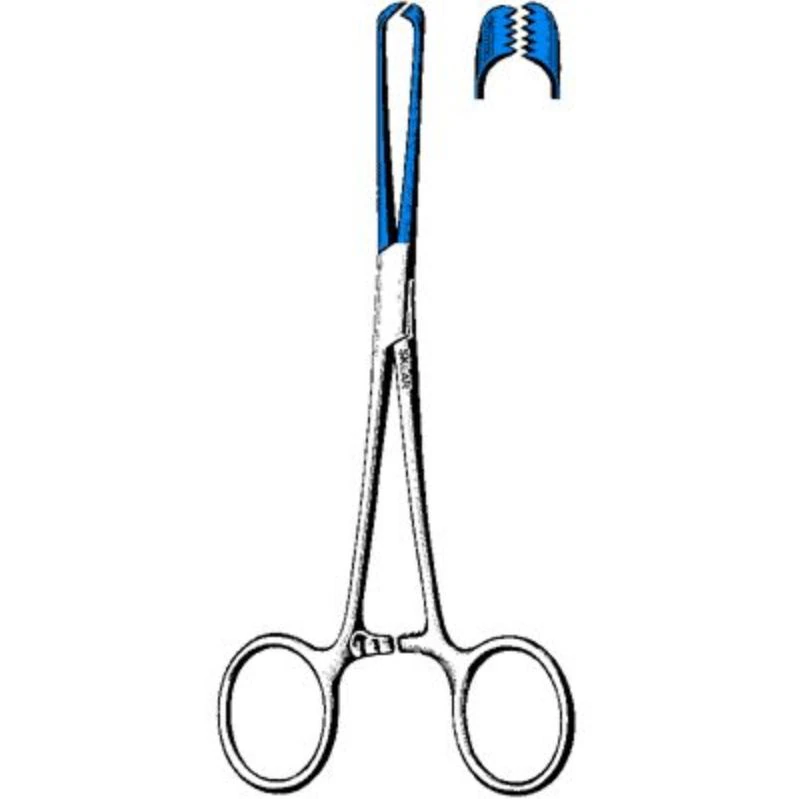 Sklar Allis Tissue Forceps, Straight, 9-1/2", 5x6 Teeth, Stainless Steel