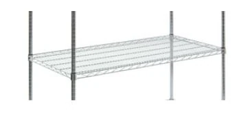Lakeside Chrome Wire Shelf Component, 18" x 60"