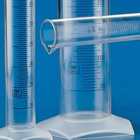 Globe Scientific PMP Graduated Cylinder, 1000 mL, Clear, Autoclavable, Each