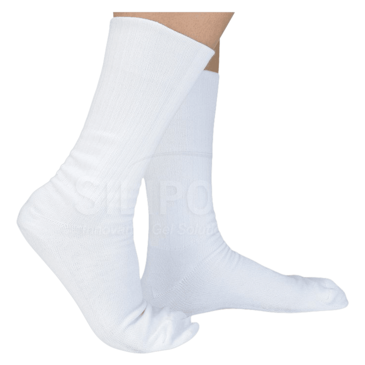 Silipos Soft Sock Compression Socks, Medium US 9-11, White