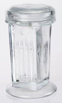 C&A Scientific Coplin Jar, Glass, Round, 10-Slide Capacity, 3x1.2"