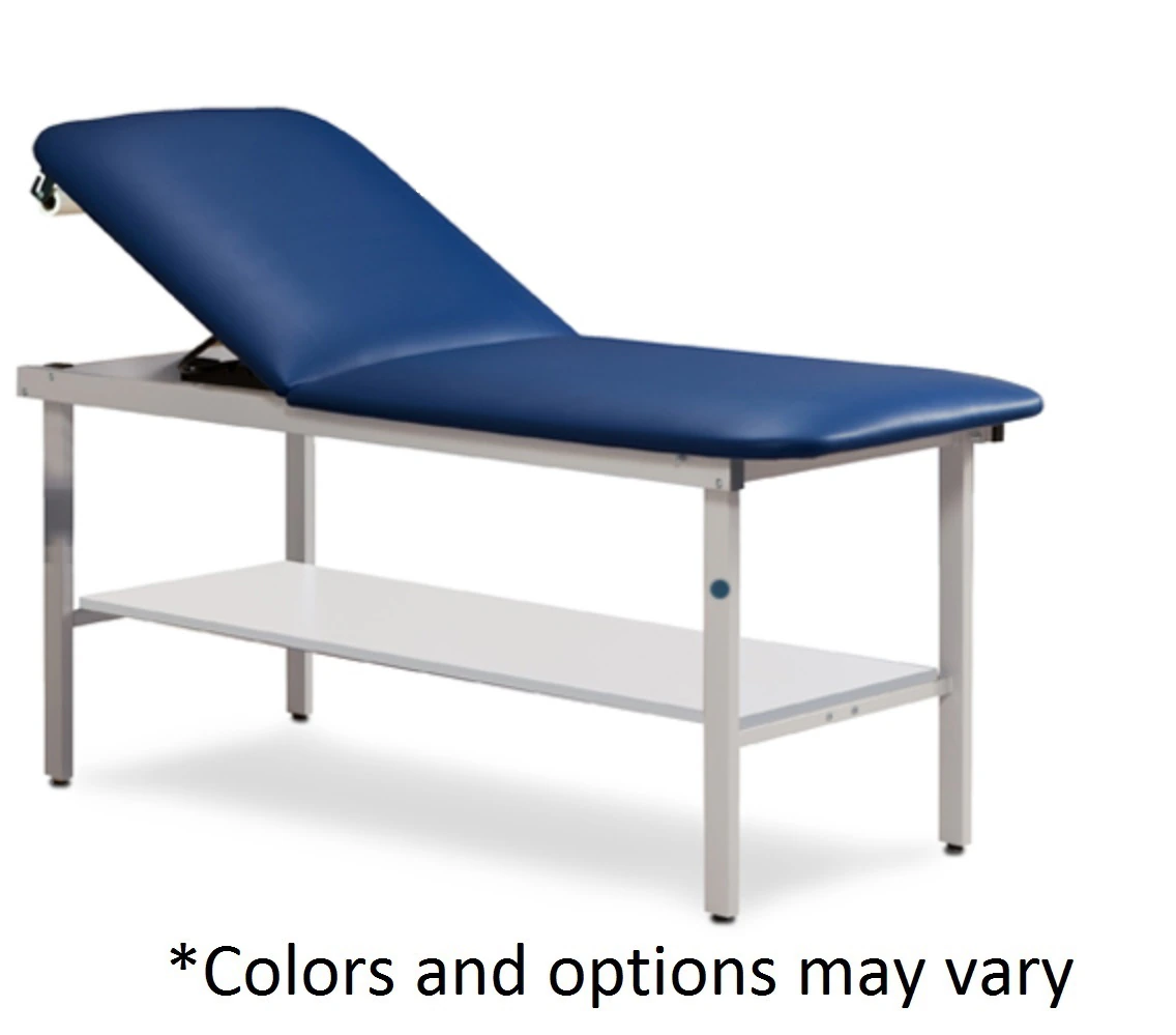 Clinton Industries ETA Alpha Treatment Table with Metal Legs and Shelf, 450 lb Capacity