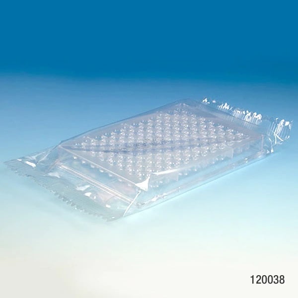 Globe Scientific Microtest Plate, Polystyrene, U-Bottom, 96-Well, Clear, Sterile, Individually Wrapped, 50/Case