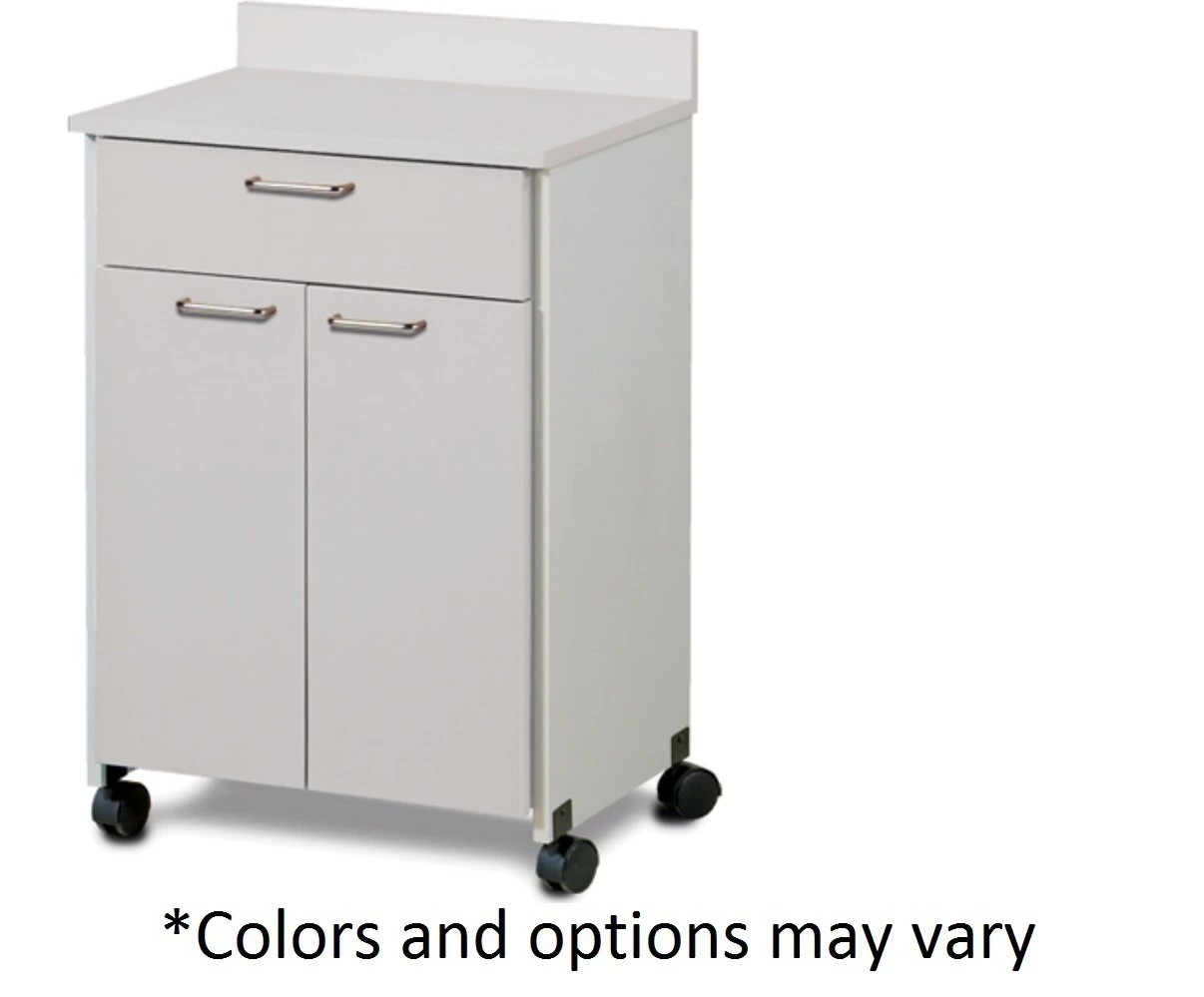 Clinton Industries Mobile Treatment Cabinet, 1 Drawer/2 Door, Laminate