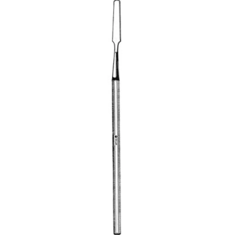 Sklar Instruments Stainless Steel Spatula, Straight, Rounded End, Reusable