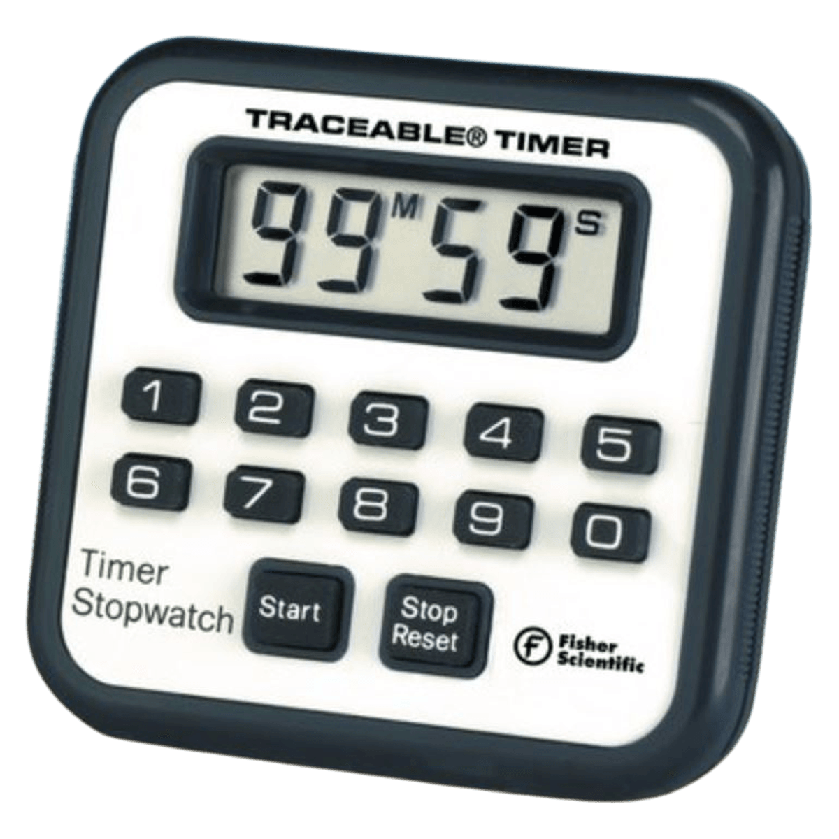 Traceable Timer Stopwatch, NIST Certified, Magnetic Mount