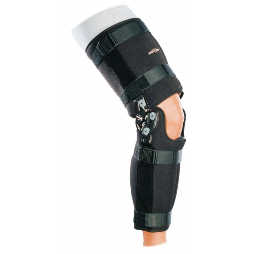 DJO FastFit TROM Post-Operative Knee Brace, Adult, X-Large, Black, Neoprene, 27-32"