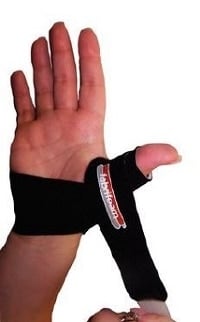 Fabrifoam Spica Thumb Splint, Right, Large, Black