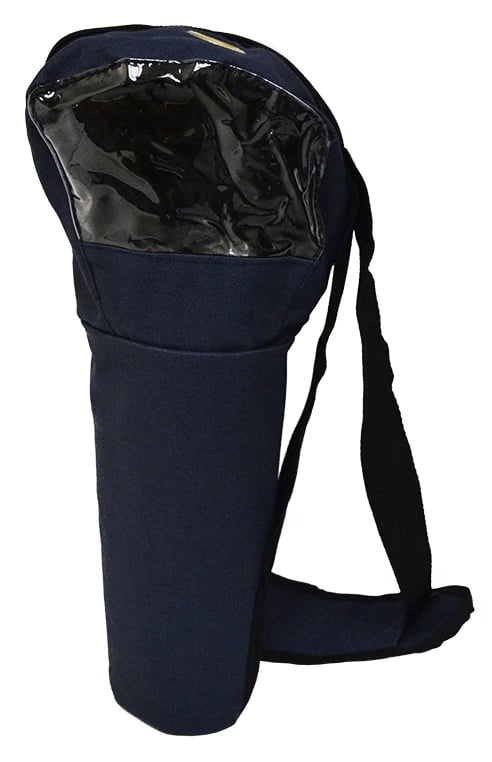 Mada Medical Products Oxygen Cylinder Shoulder Bag for M6 Cylinders, Blue, Zipper Closure
