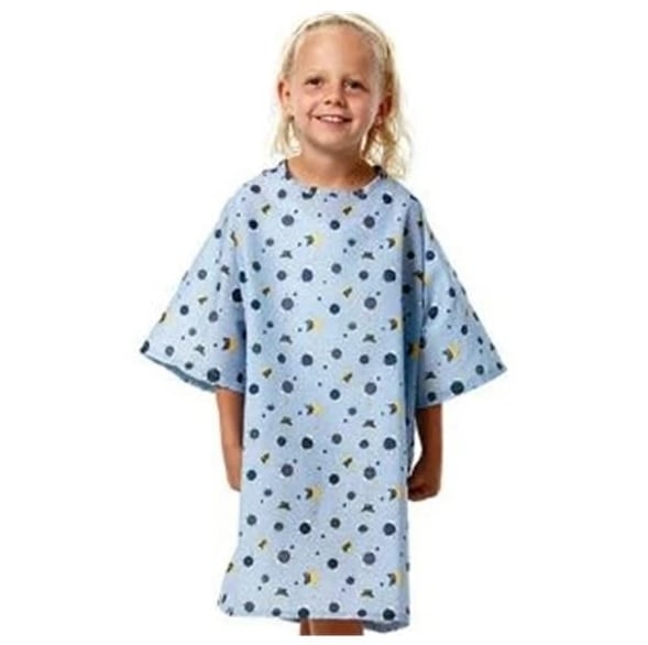 Fashion Seal Gown Exam Pediatric Reuse, Medium, Blue, 100% Polyester, Non-Fluid Resistant, 01KEZKNKS03BHTEMN86WCFCMHH