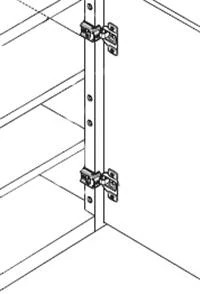 Midmark Wing Line Door Hinge, Left Side, Each