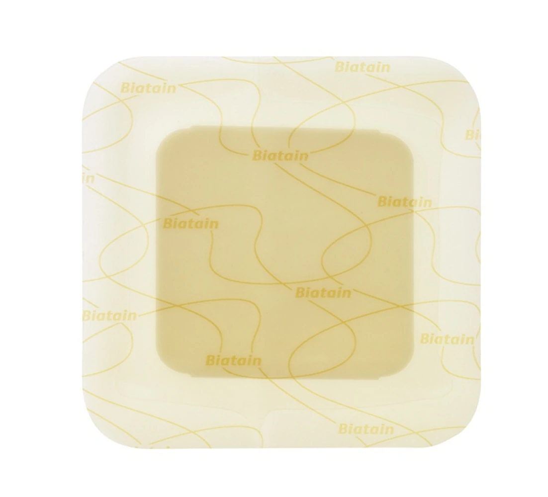 Biatain Adhesive Foam Dressing, 4x4" Circle, Clear, Super Absorbent