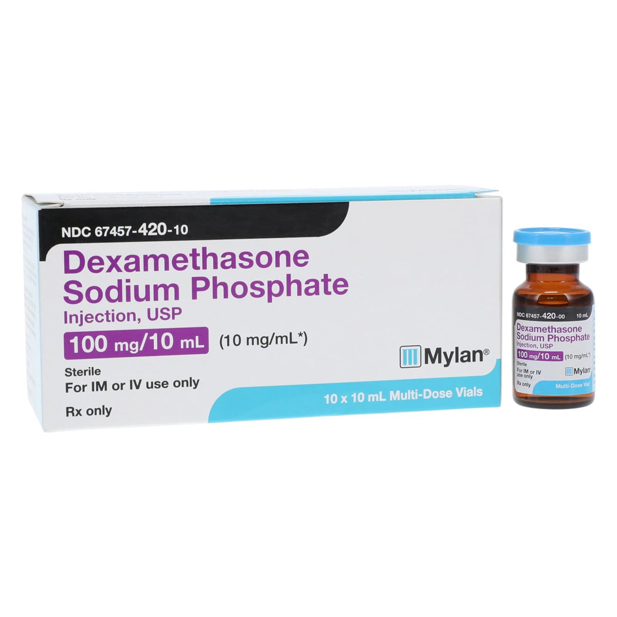Dexamethasone Sodium Phosphate Injection 10mg/mL, MDV, 10mL Vial, 10/Package