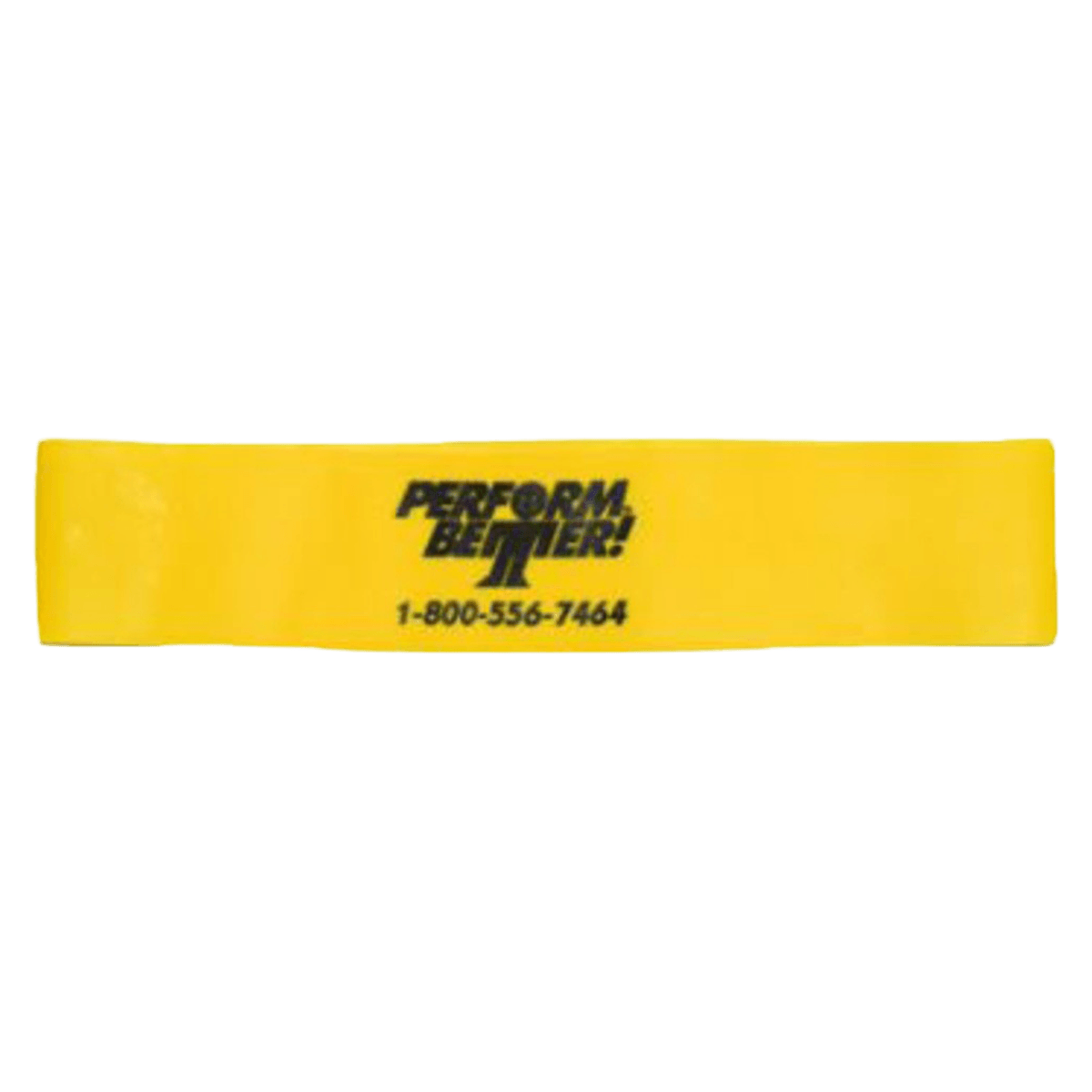 Perform Better Mini-Band Exercise Band, Light Resistance, Yellow, 9" x 2"