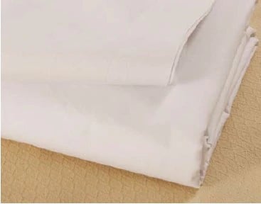 Global Select Draw Sheet, Cotton/Polyester, White, 54" x 72"