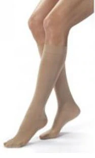 BSN Medical Jobst Opaque Compression Stocking, Knee High/Full Calf, Closed Toe, XL, Natural