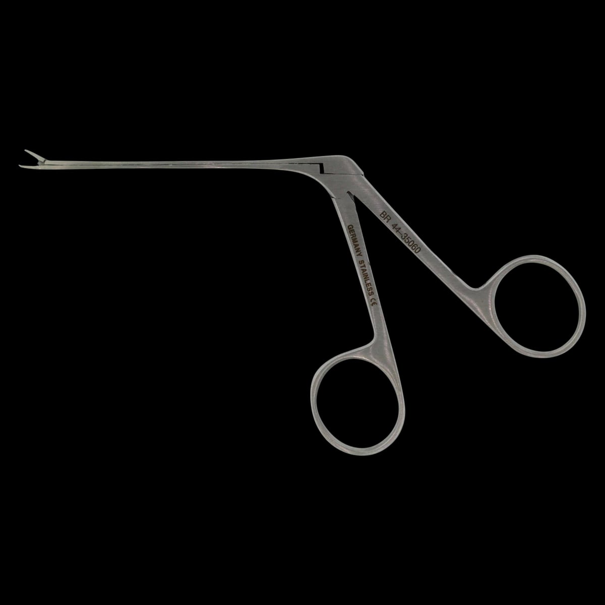 BR Surgical Micro Ear Forceps, Serrated, 5x0.6mm Tips, 3-1/4"