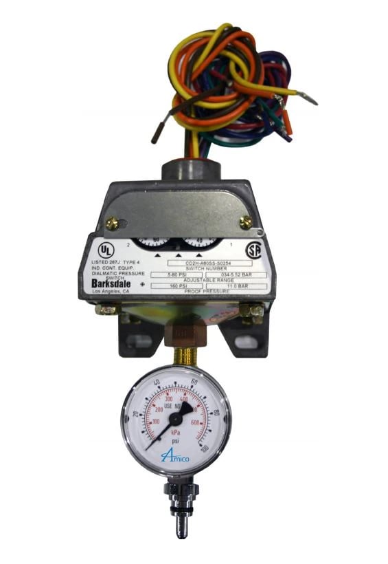 Modern Medical Systems Co Pressure Switch for Nitrous Oxide Equipment
