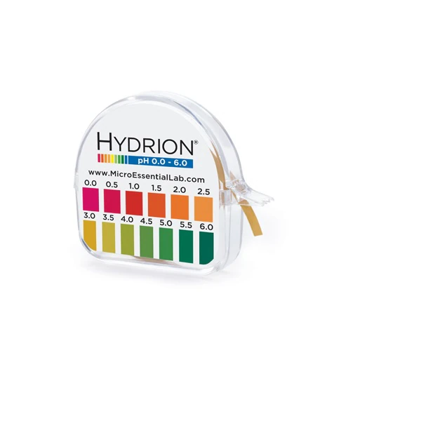 Hydrion pH Test Paper, Range 0-6, 10 Books/Box