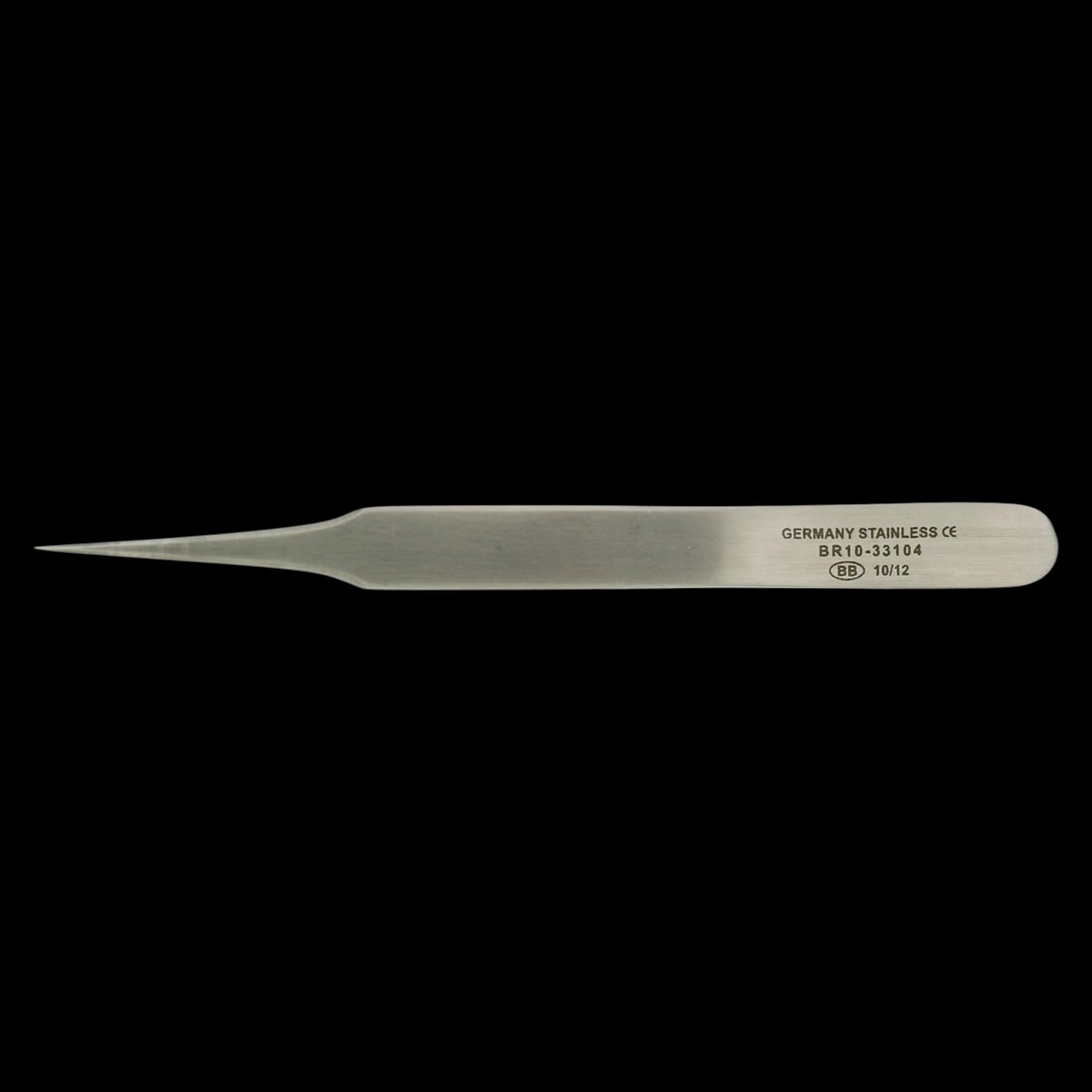 Jewelers Forceps #4 Straight, 4-3/8" Stainless Steel