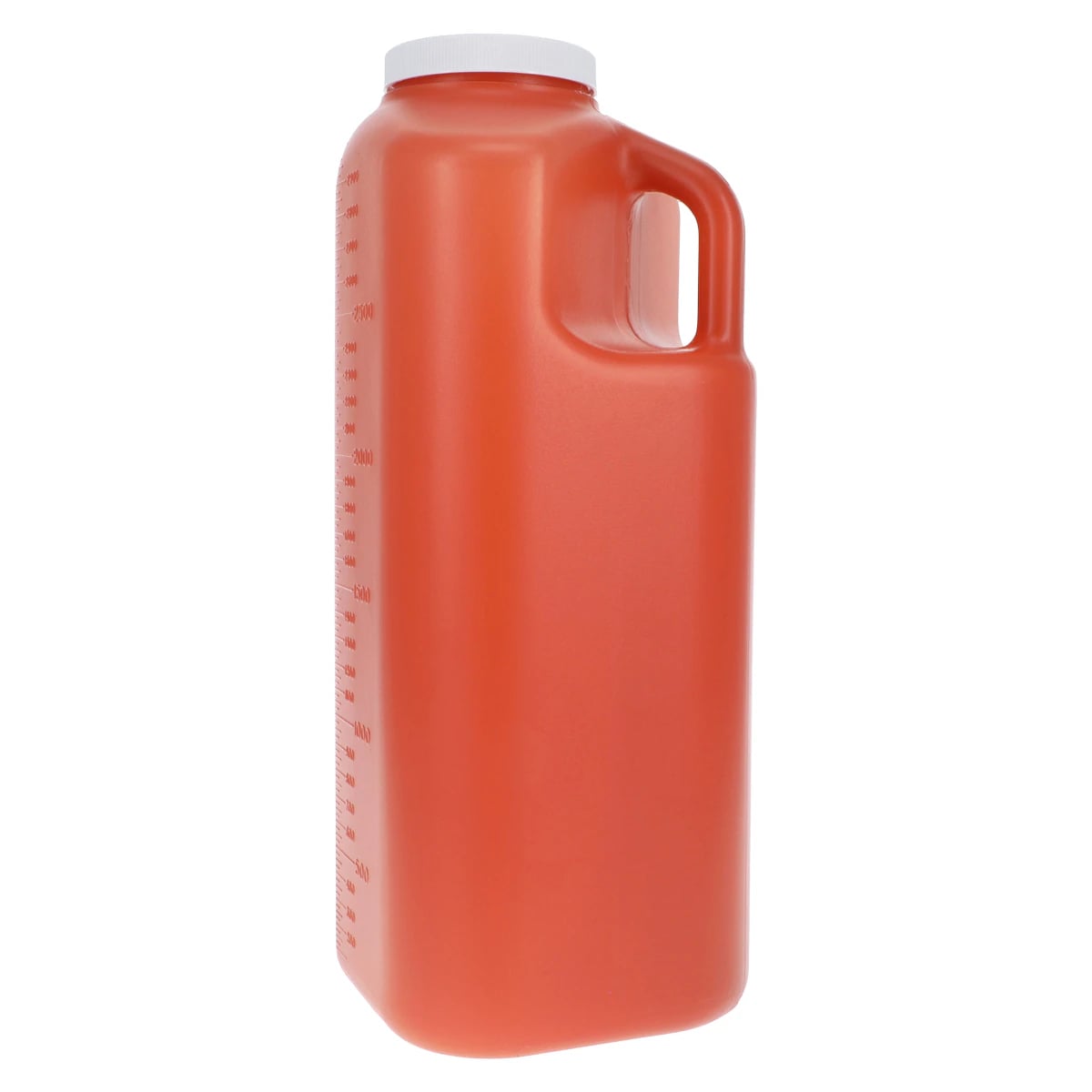 Lifecare 24-Hour Urine Specimen Container, 3000 mL, Polyethylene, Graduated, Brown, Each