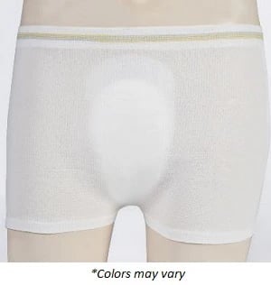 Attends Incontinence Pants, Unisex Adult, Large, 35-50" Waist, Seamless Mesh, Nonabsorbent, Brown, Washable, 50/Case