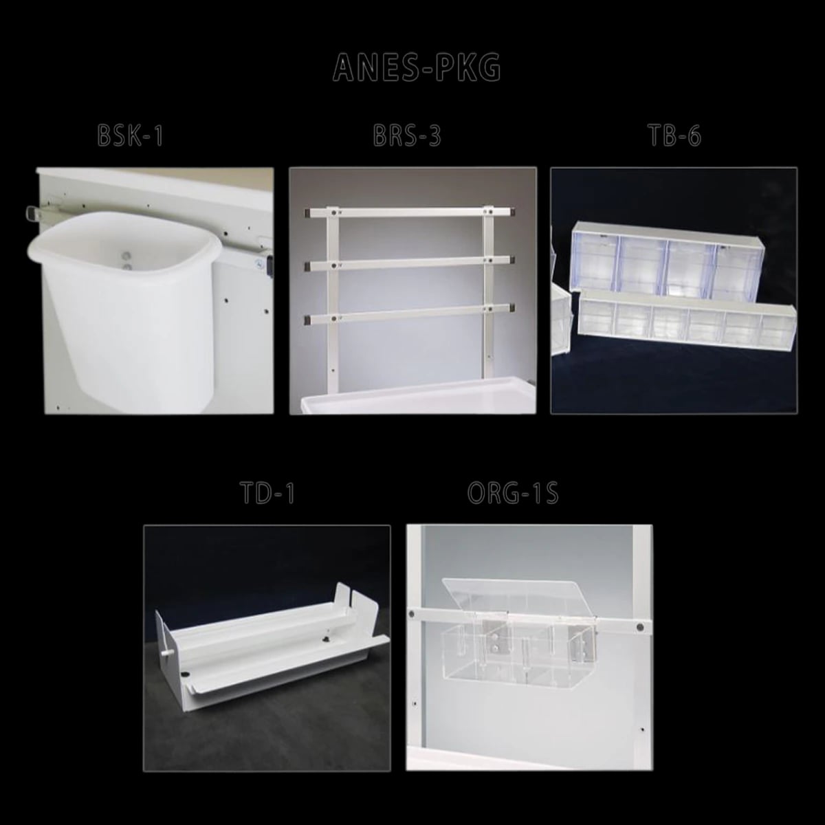 Waterloo Healthcare Anesthesia Accessory Package for Steel Unicart
