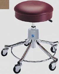 Pedigo Five Series Pneumatic Exam Stool, 5-Leg, Beige, 300 lb Capacity