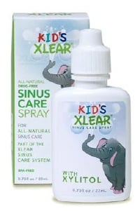 Xlear Kids Nasal Spray with Xylitol, 0.75 oz Bottle, 12/Case