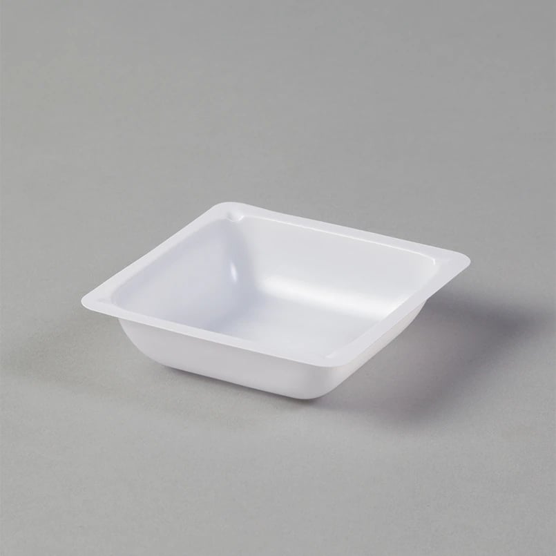 Weighing Boat, Polystyrene, 3.25 x 3.25 x 0.75 in, 100/Pack