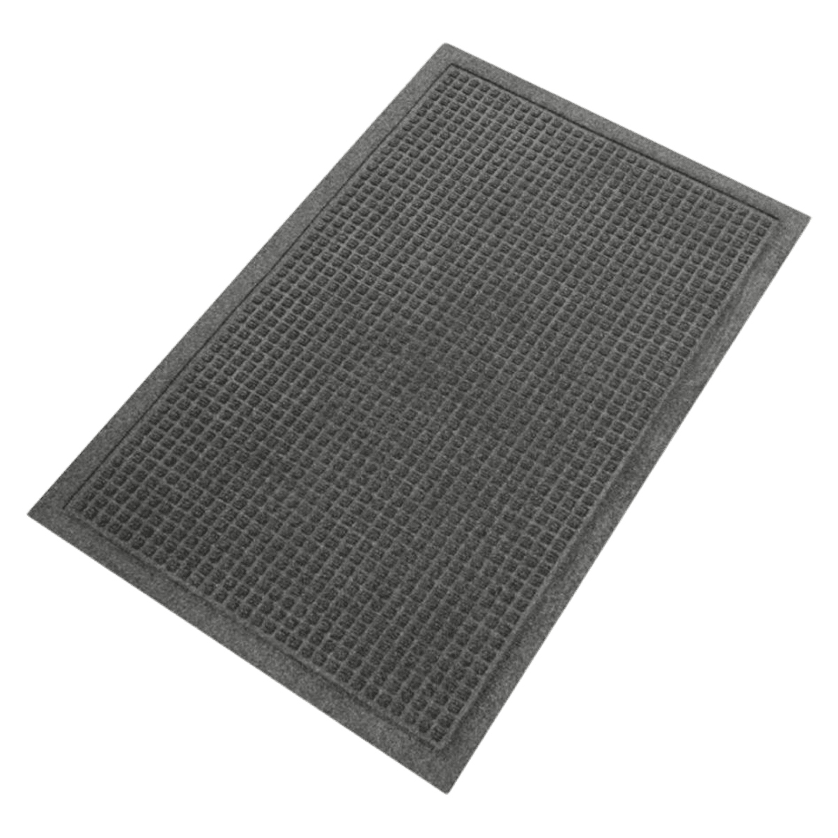 Genuine Joe EcoGuard Eternity Indoor Floor Mat, 2 ft x 3 ft, Charcoal Gray, Each