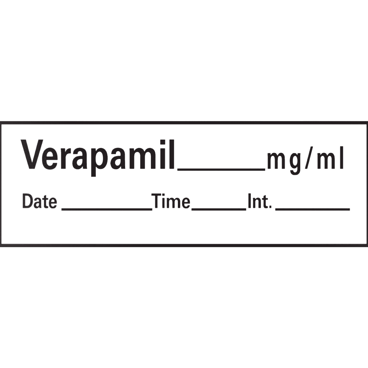 Anesthesia Tape DTI Verapamil mg/mL White 1/2" x 500" (333/Rl)