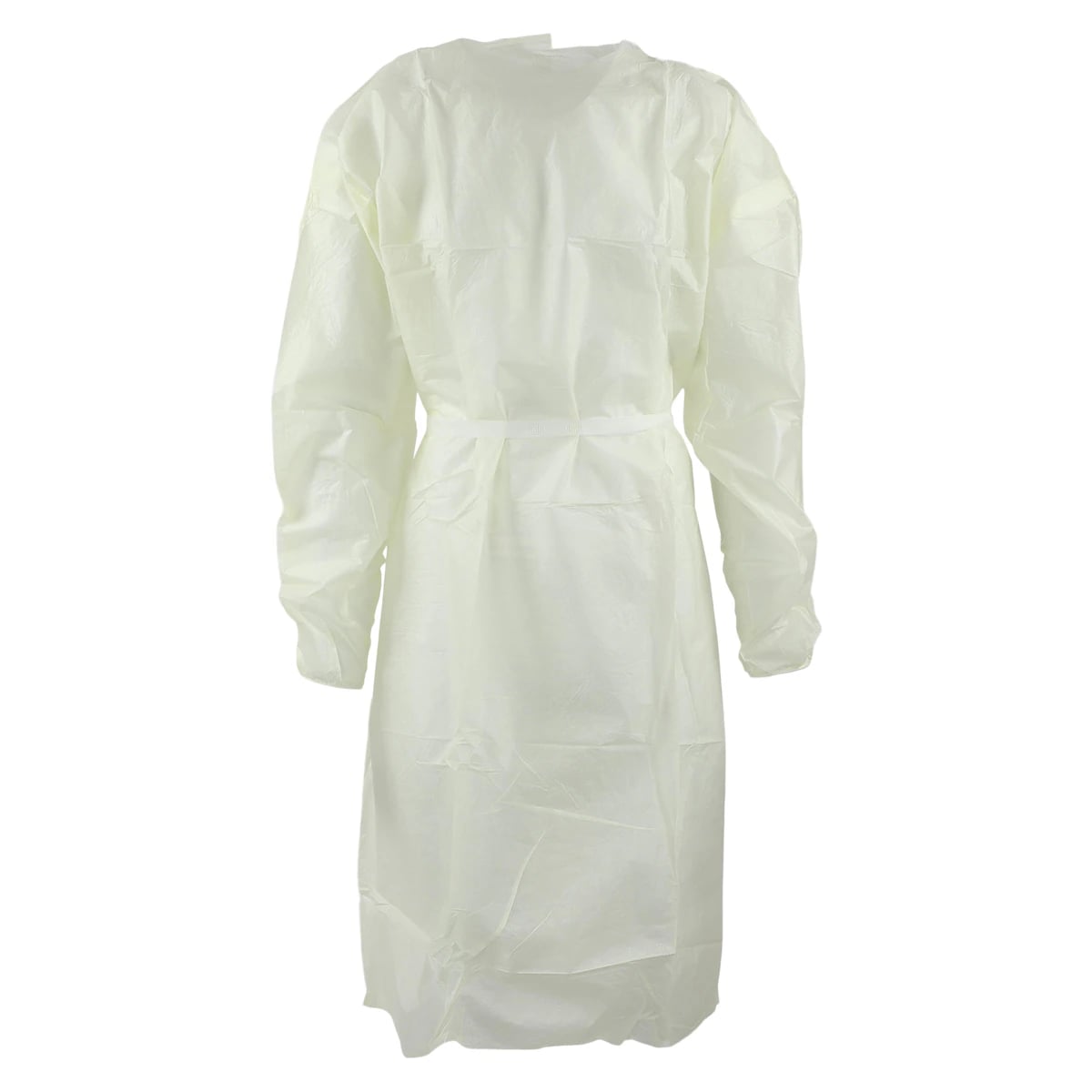 Cardinal Gown Isolation Yellow AAMI Level 2 SMS, Adult X-Large, Below Knee, Full Back, 10/Bag